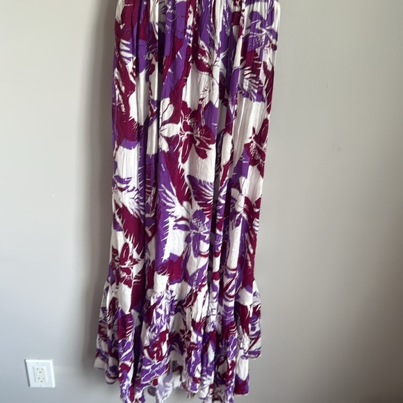 NEW Free People Heat Wave Tropical Printed Maxi Slip Dress Small - Picture 6 of 12